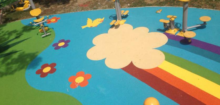 Dökme Kauçuk Zemin Kaplama