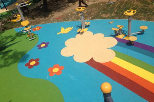 Dökme Kauçuk Zemin Kaplama